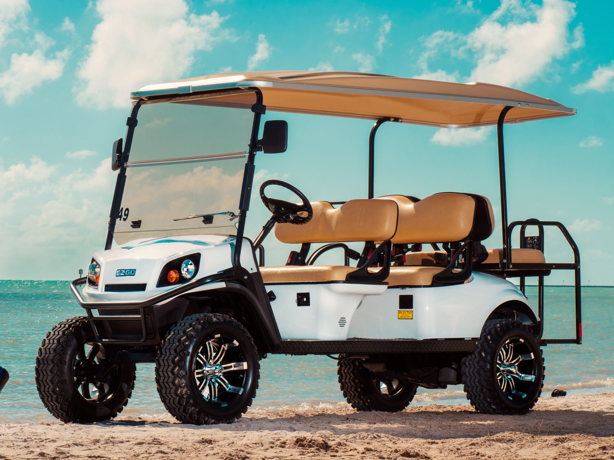 1 Key West 6 Seater EZGO Golf Cart Rental 2024